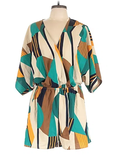 Pre-owned Unbranded Romper In Teal