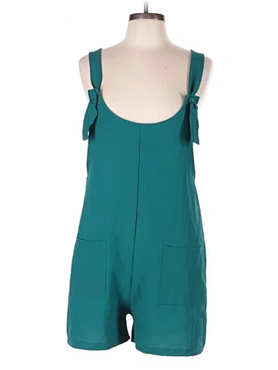 Pre-owned Unbranded Romper In Teal