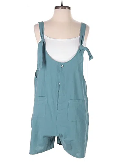 Pre-owned Unbranded Romper In Teal