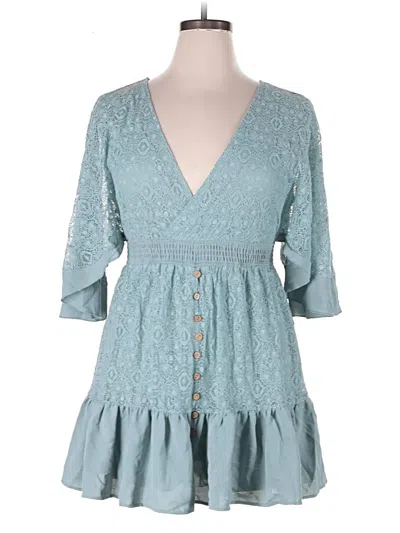 Pre-owned Unbranded Romper In Teal