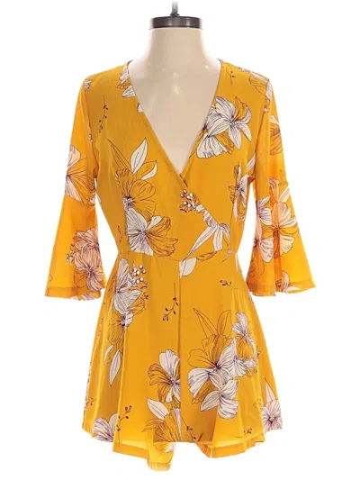 Pre-owned Unbranded Romper In Yellow