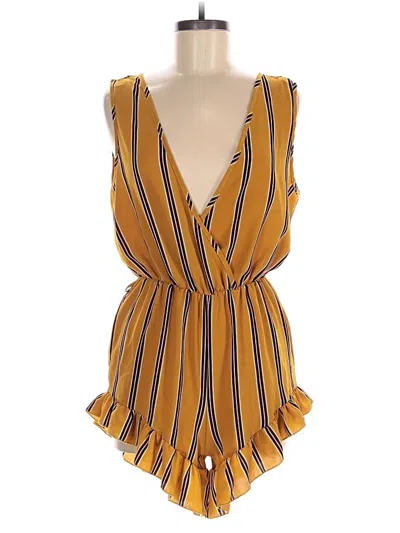 Pre-owned Unbranded Romper In Yellow