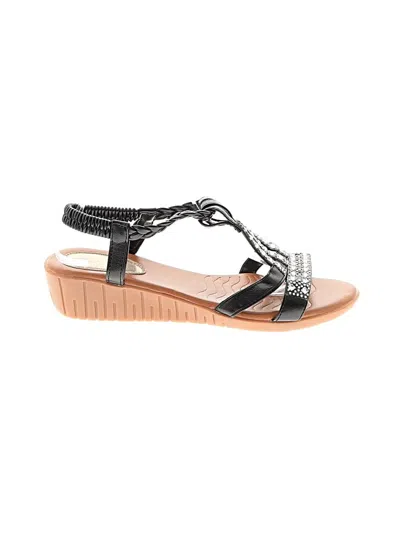 Pre-owned Unbranded Sandals In Black