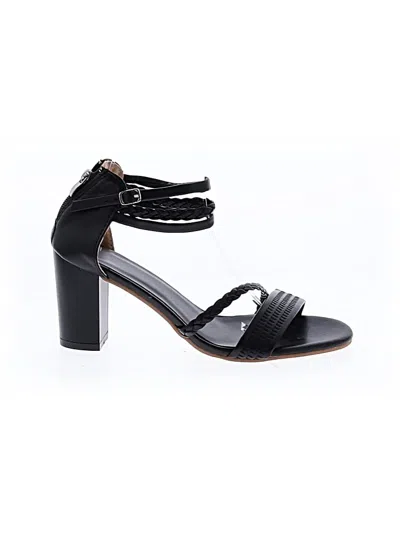 Pre-owned Unbranded Sandals In Black