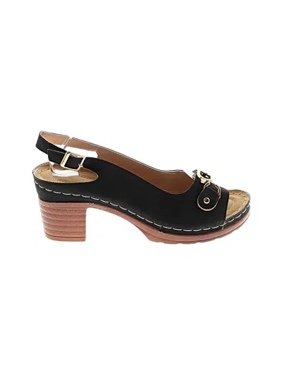 Pre-owned Unbranded Sandals In Black