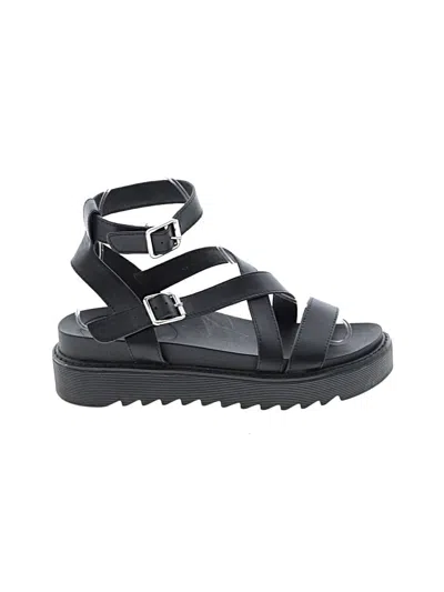 Pre-owned Unbranded Sandals In Black