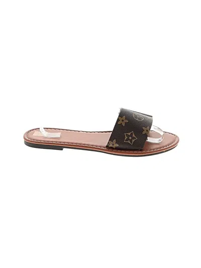 Pre-owned Unbranded Sandals In Brown