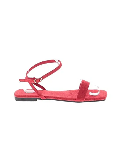 Pre-owned Unbranded Sandals In Red