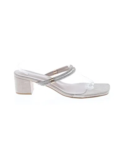 Pre-owned Unbranded Sandals In Silver