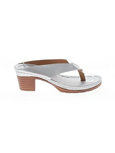 Pre-owned Unbranded Sandals In Silver