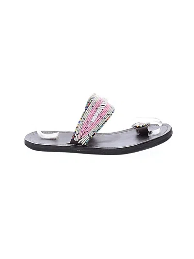 Pre-owned Unbranded Sandals In Silver