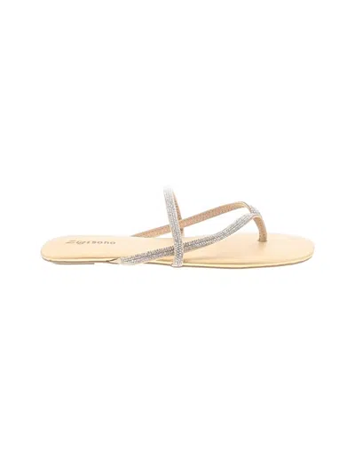 Pre-owned Unbranded Sandals In Silver