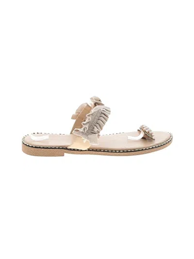 Pre-owned Unbranded Sandals In Tan