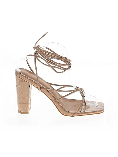 Pre-owned Unbranded Sandals In Tan