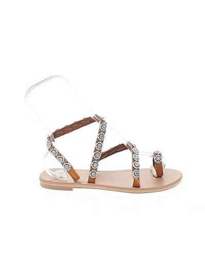 Pre-owned Unbranded Sandals In Tan
