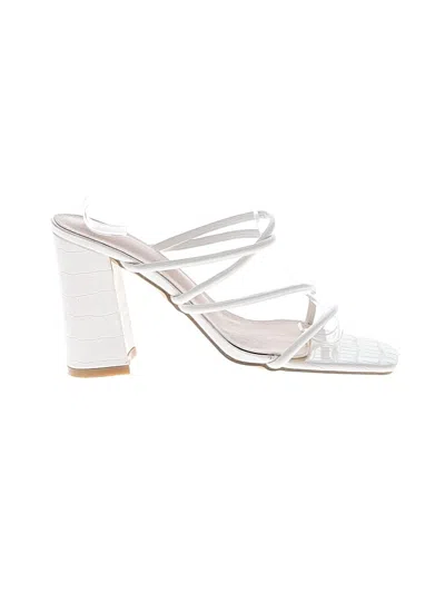 Pre-owned Unbranded Sandals In White