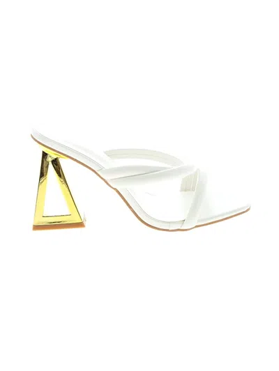 Pre-owned Unbranded Sandals In White