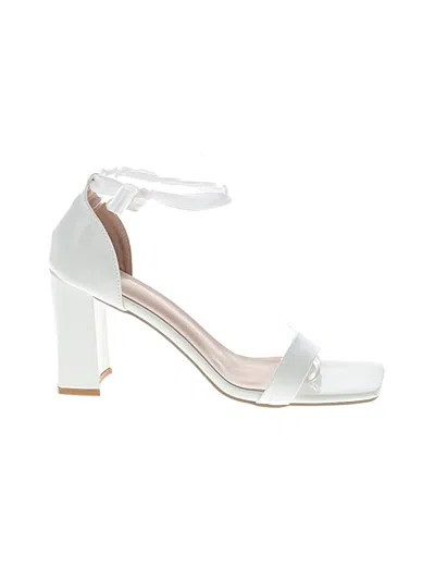 Pre-owned Unbranded Sandals In White