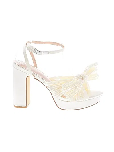 Pre-owned Unbranded Sandals In White