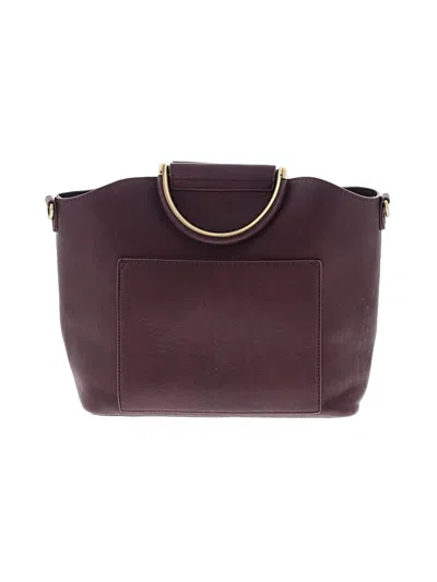 Pre-owned Unbranded Satchel In Burgundy