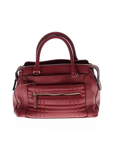 Pre-owned Unbranded Satchel In Burgundy