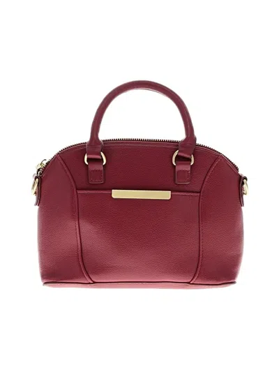 Pre-owned Unbranded Satchel In Burgundy