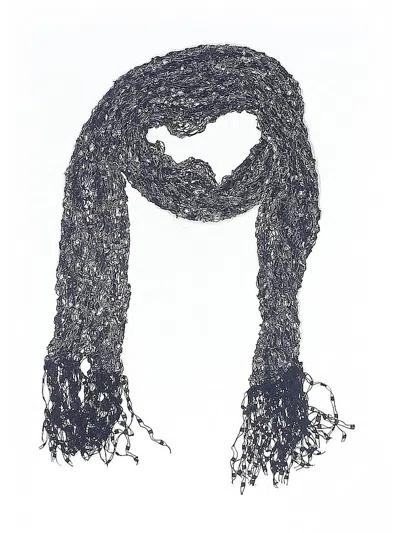 Pre-owned Unbranded Scarf In Black
