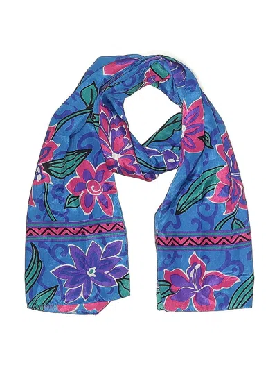 Pre-owned Unbranded Scarf In Blue