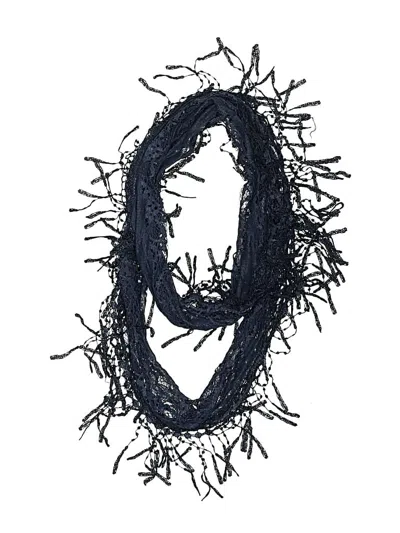 Pre-owned Unbranded Scarf In Blue