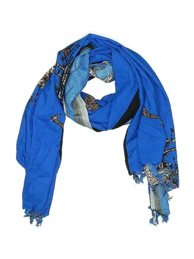 Pre-owned Unbranded Scarf In Blue