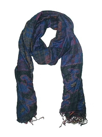 Pre-owned Unbranded Scarf In Blue