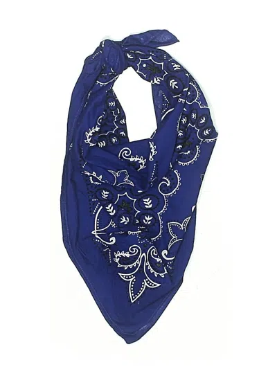 Pre-owned Unbranded Scarf In Blue