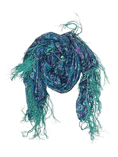 Pre-owned Unbranded Scarf In Blue