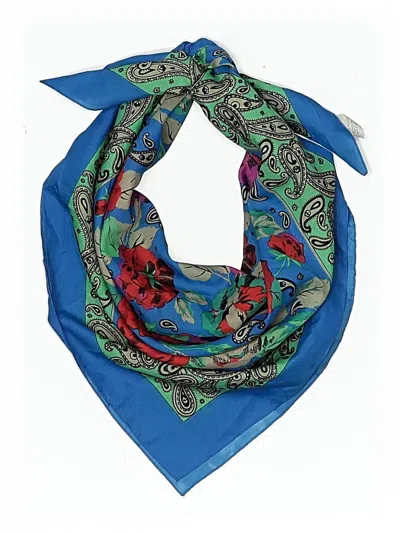 Pre-owned Unbranded Scarf In Blue