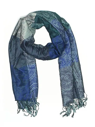 Pre-owned Unbranded Scarf In Blue