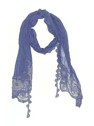 Pre-owned Unbranded Scarf In Blue