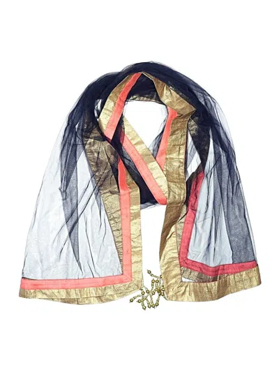 Pre-owned Unbranded Scarf In Blue