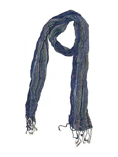 Pre-owned Unbranded Scarf In Blue