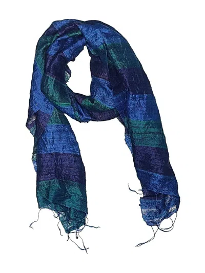 Pre-owned Unbranded Scarf In Blue