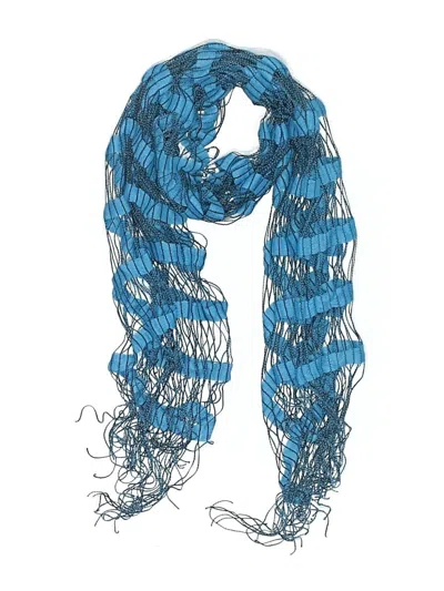 Pre-owned Unbranded Scarf In Blue