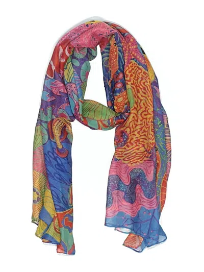 Pre-owned Unbranded Scarf In Blue