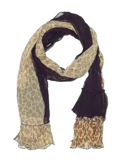 Pre-owned Unbranded Scarf In Brown