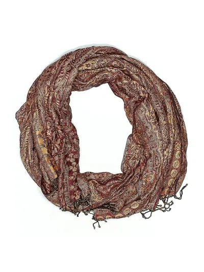 Pre-owned Unbranded Scarf In Brown