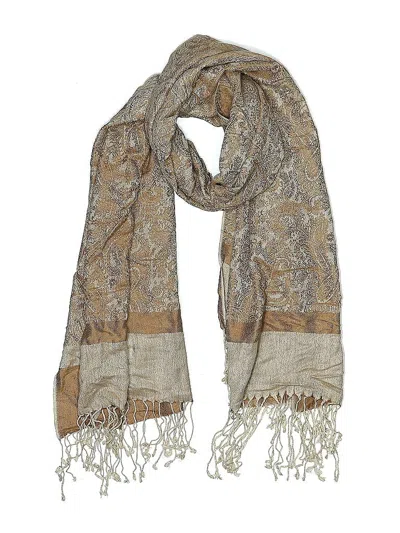 Pre-owned Unbranded Scarf In Brown