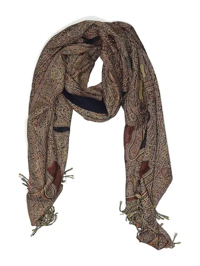 Pre-owned Unbranded Scarf In Brown