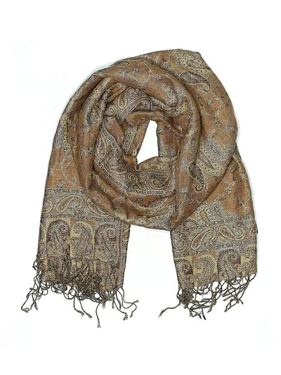 Pre-owned Unbranded Scarf In Brown