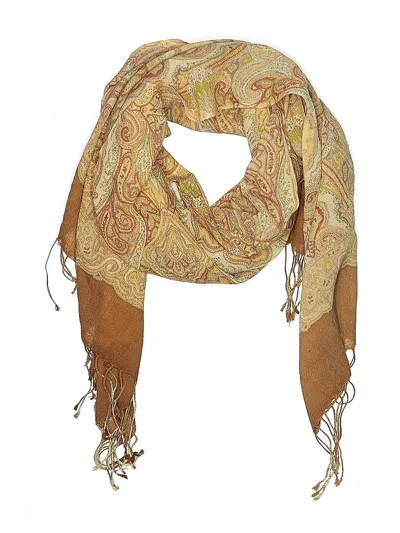 Pre-owned Unbranded Scarf In Brown