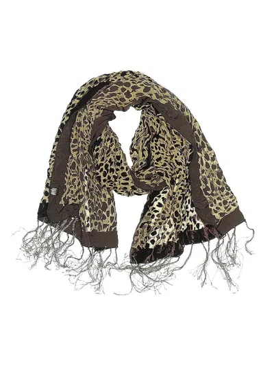 Pre-owned Unbranded Scarf In Brown