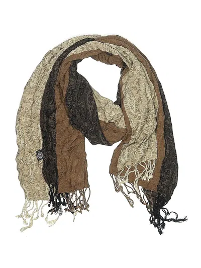 Pre-owned Unbranded Scarf In Brown