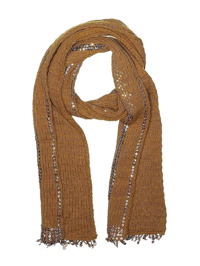 Pre-owned Unbranded Scarf In Brown